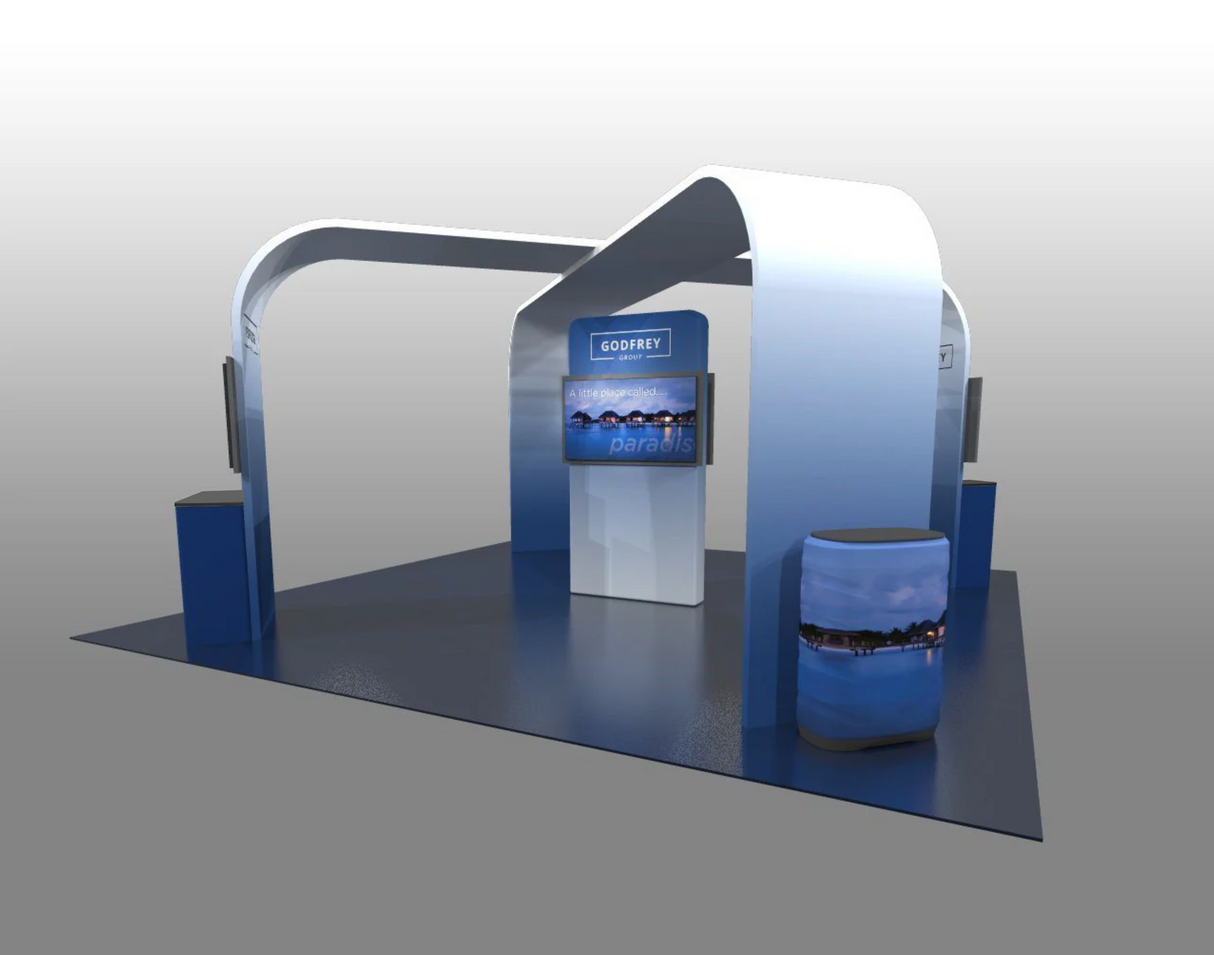 20 x 20 Trade Show Display Exhibit Package