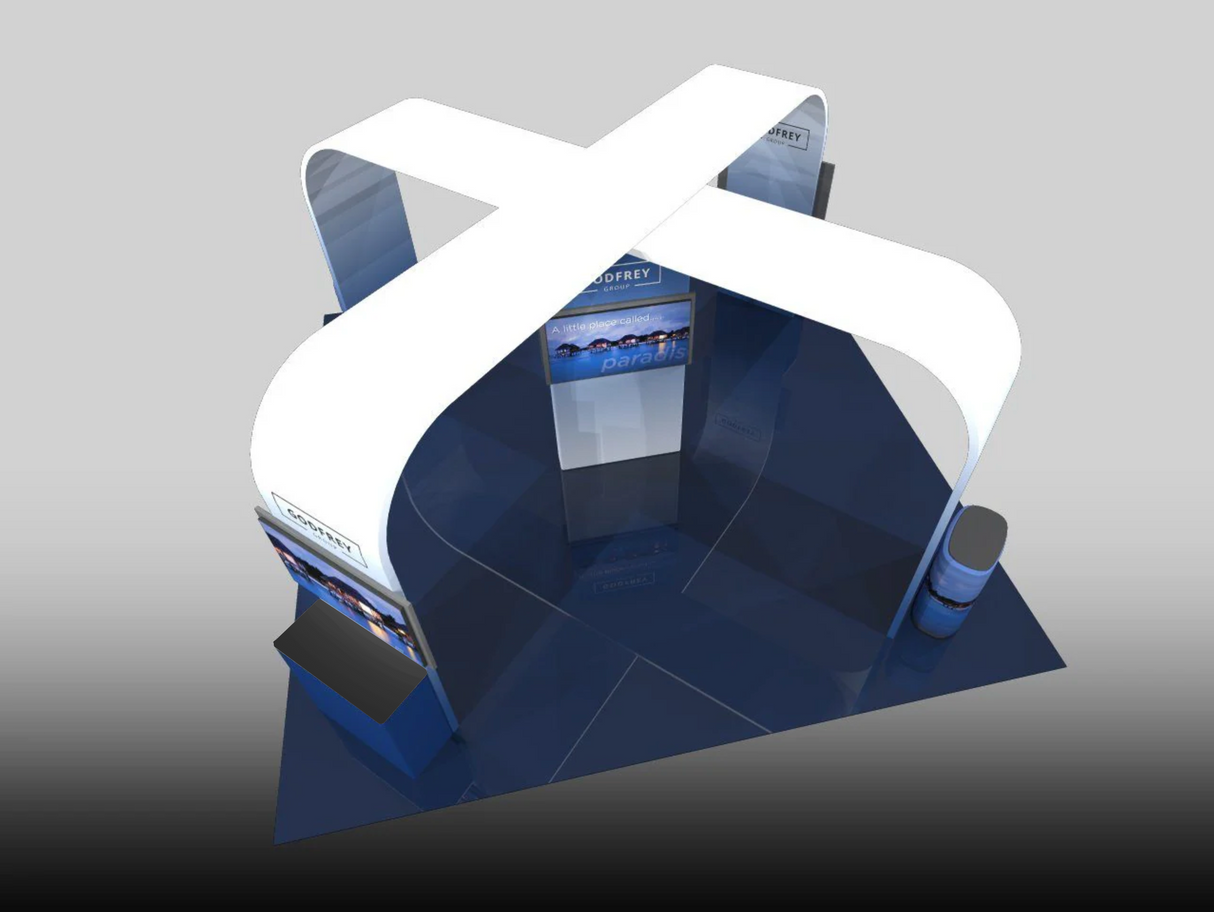 20 x 20 Trade Show Display Exhibit Package