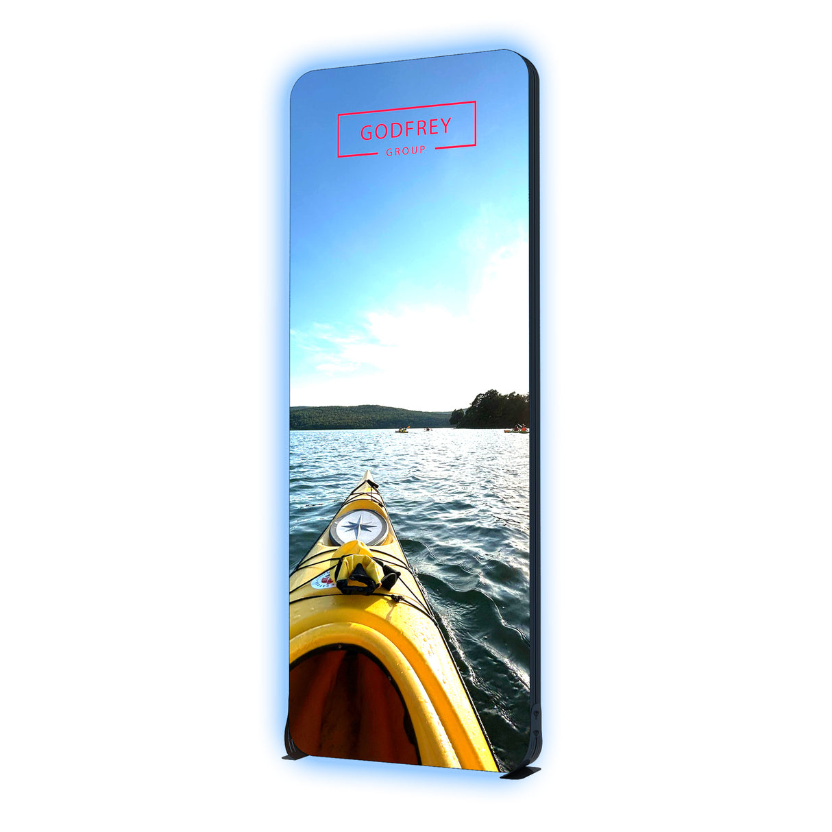 3'w x 8'h Light Box With Rounded Corners