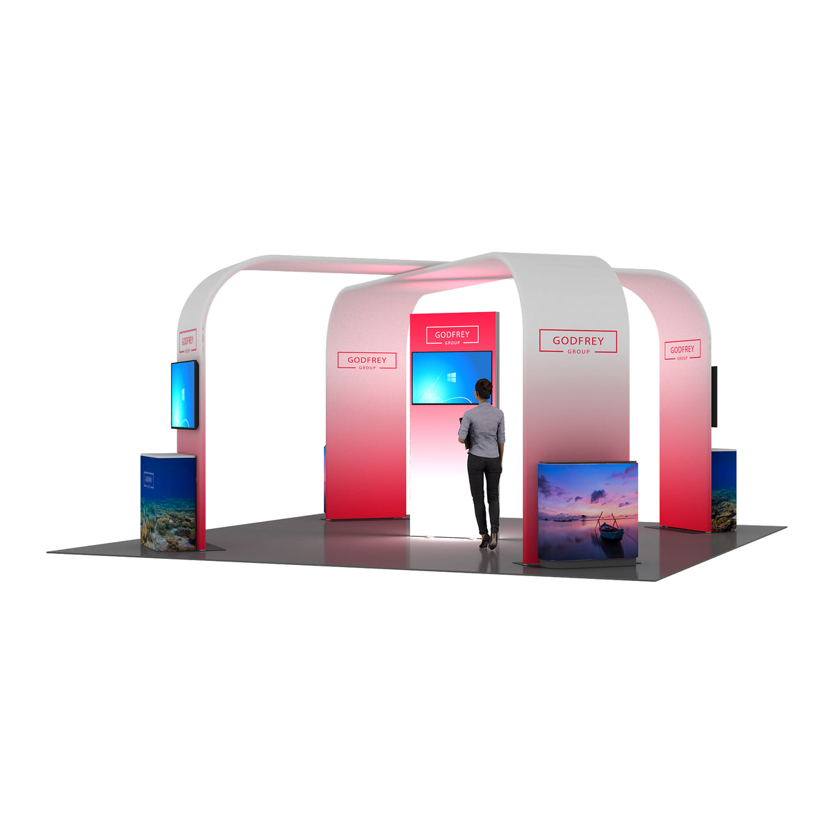 20 x 20 Trade Show Display Exhibit Package 2