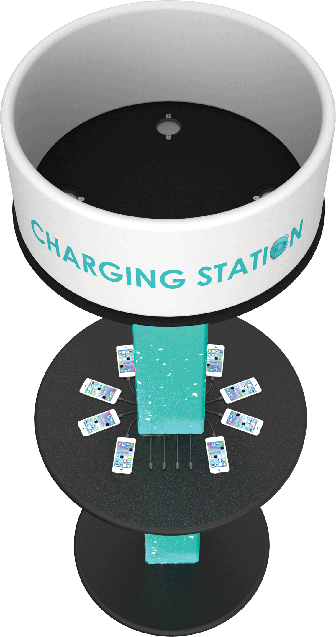 Charging Station Tower for Trade Shows