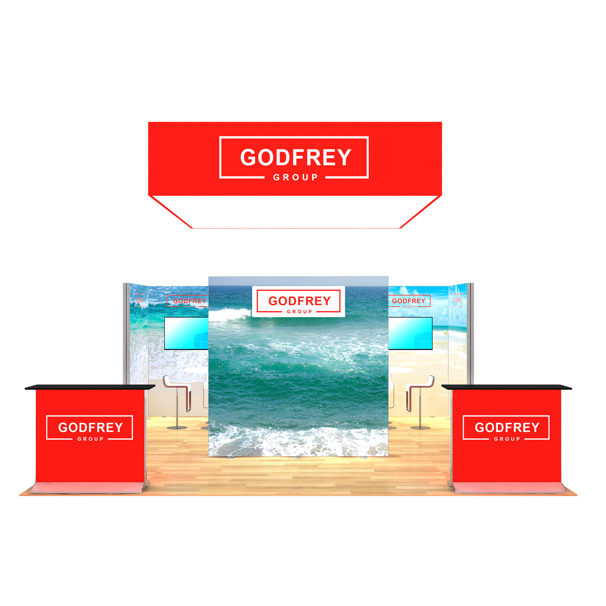 20 x 20 Backlit Exhibit Package
