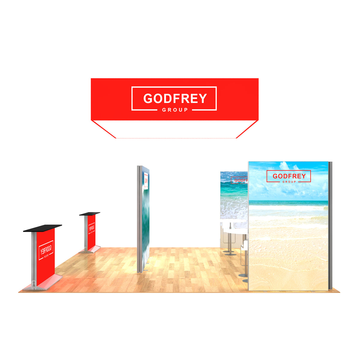 20 x 20 Backlit Exhibit Package