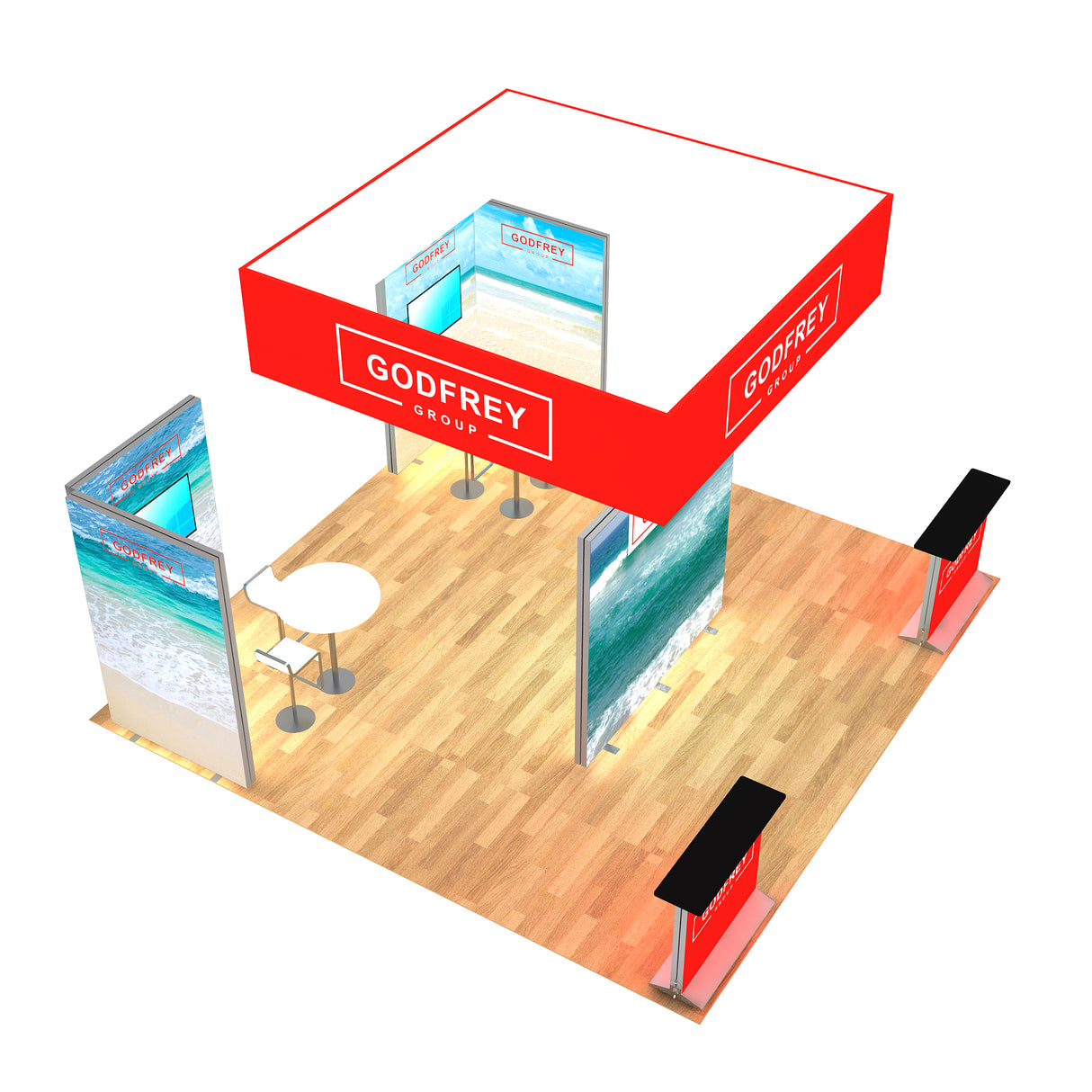 20 x 20 Backlit Exhibit Package