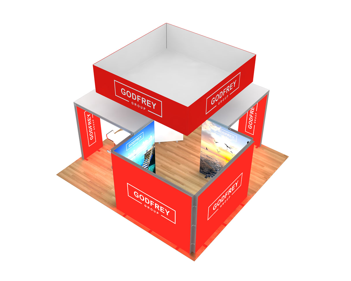 20 x 20 Backlit Exhibit Package With Meeting Space
