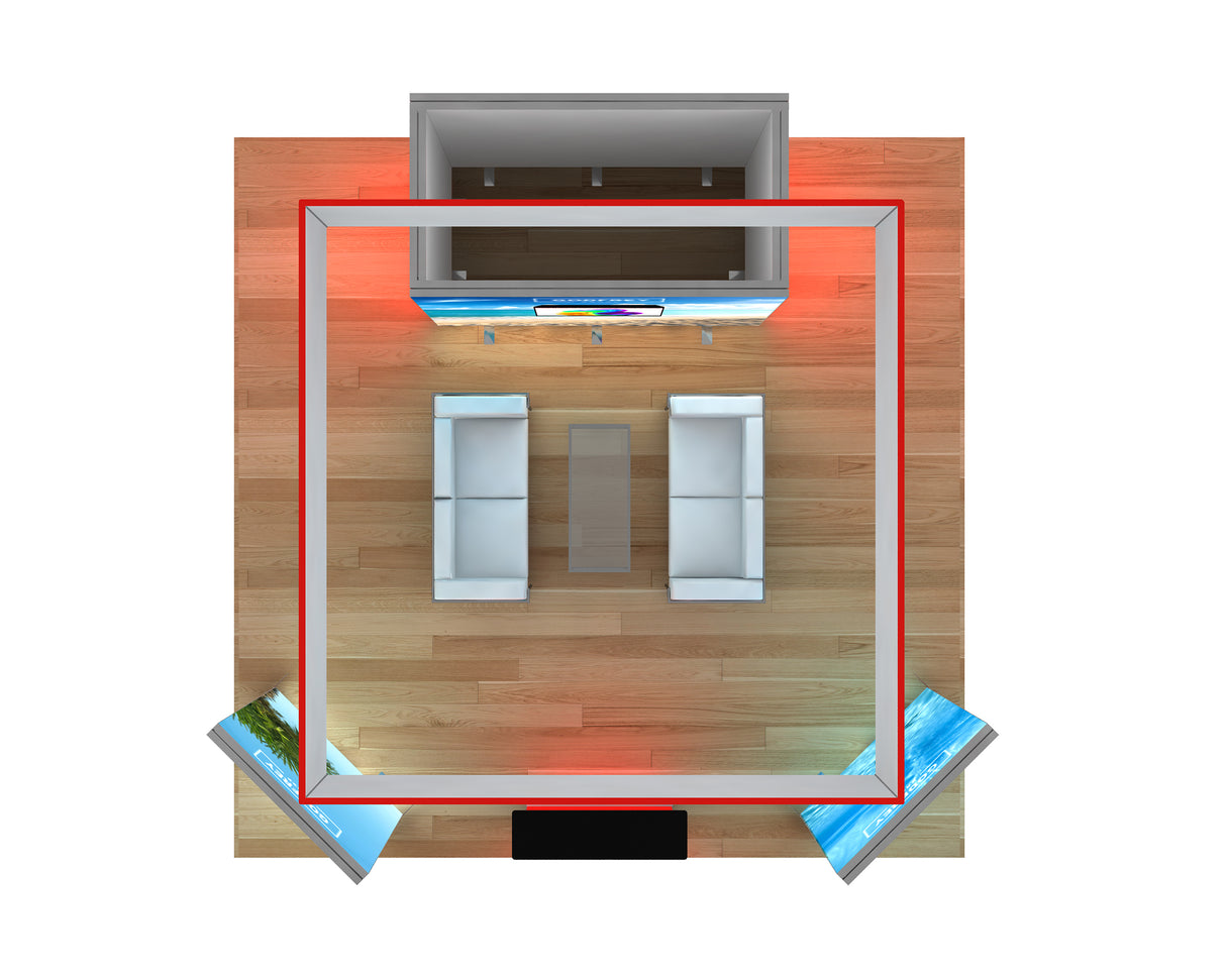 20 x 20 Backlit Exhibit With Storage Closet