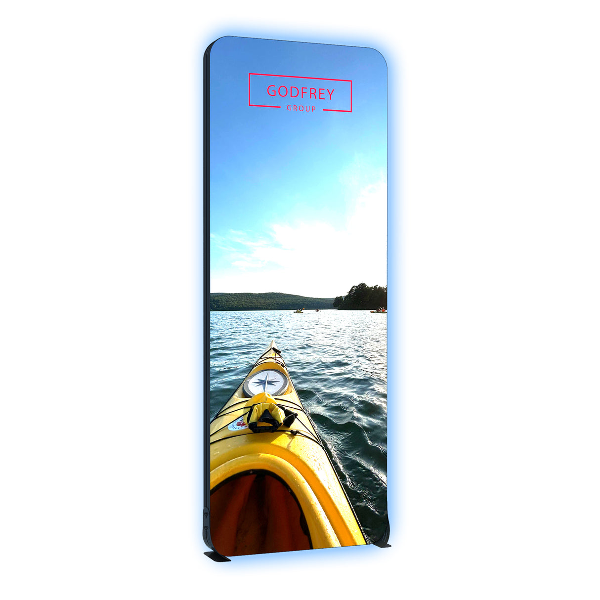 3'w x 8'h Light Box With Rounded Corners