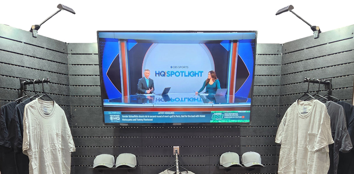 Monitor Mount for Modular Slatwall Display - Godfrey Group