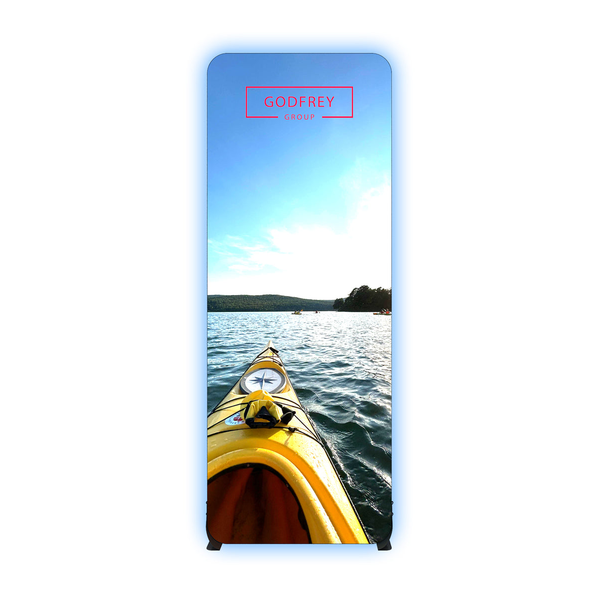 3'w x 8'h Light Box With Rounded Corners