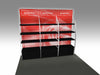 10' Backlit OutRigger II Shelf Display With 3 Shelf Sections