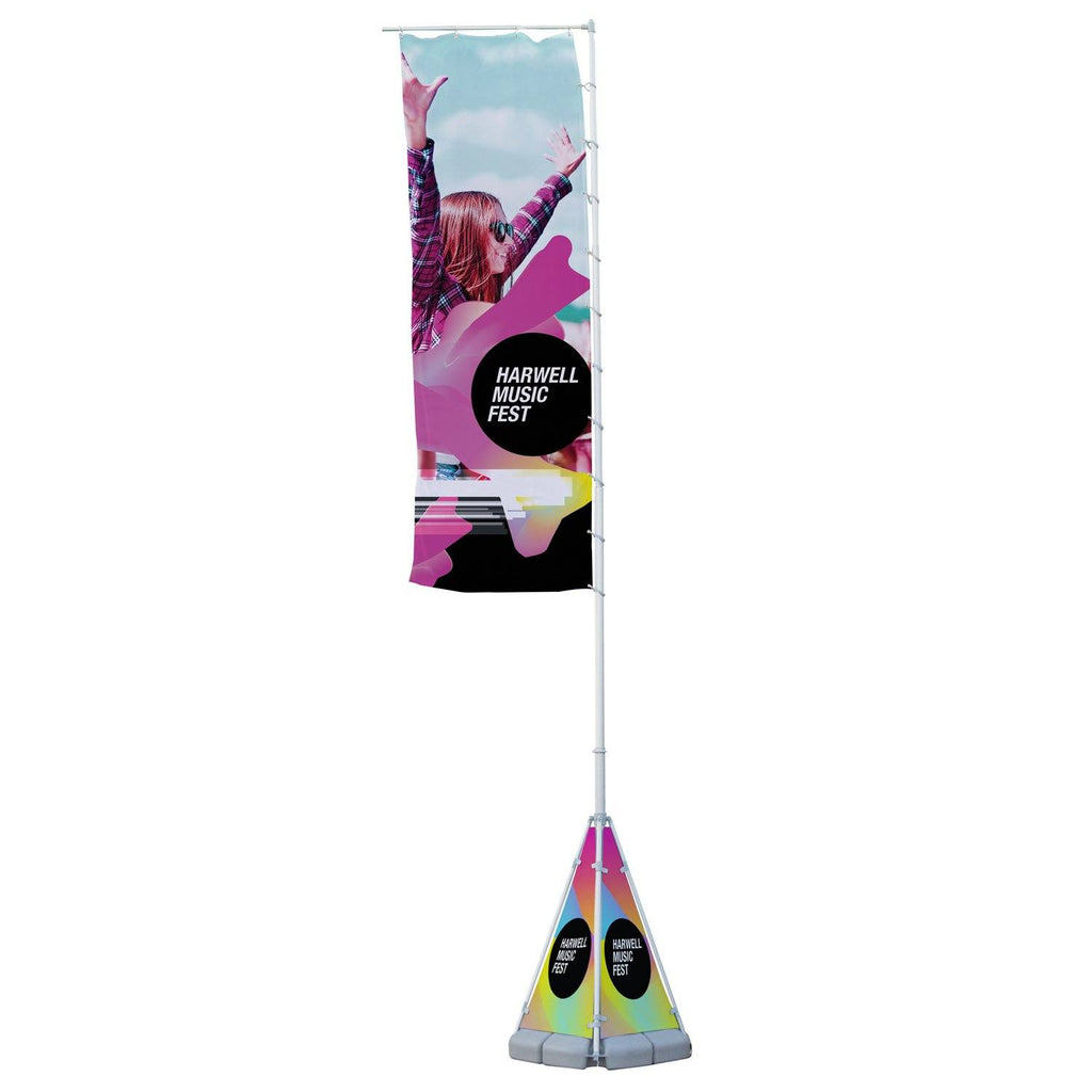 Banner Sail Outdoor Banner Stand - Godfrey Group