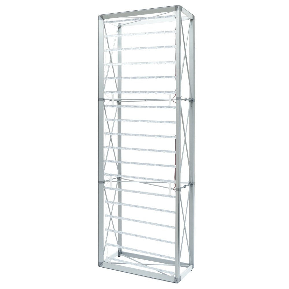 2.5' Wide Backlit Fabric Pop Up Straight Wall - Godfrey Group