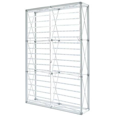 5' Backlit Fabric Pop Up Straight Wall, Frame