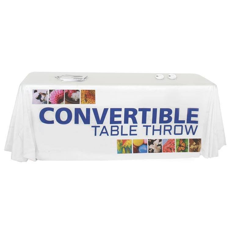 Convertible full color table throw