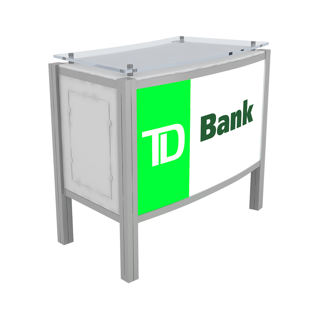 Backlit Counter with Locking Storage - 50" - Godfrey Group