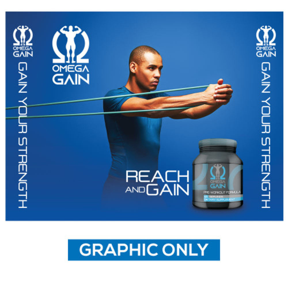 Replacement Front and Side Panel Graphics for E-BKLT-8 Backlit Display - Godfrey Group