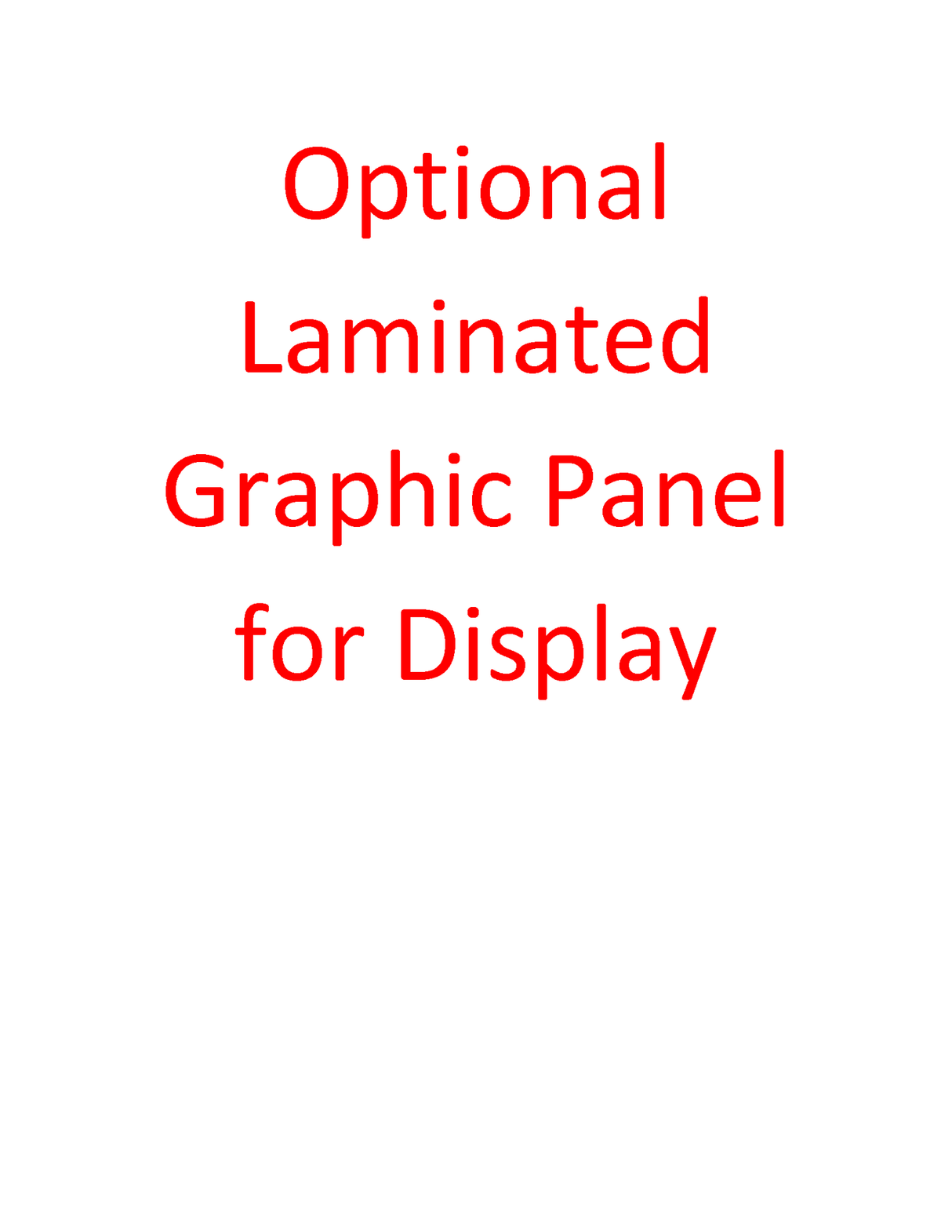 Full color graphic panel - Godfrey Group