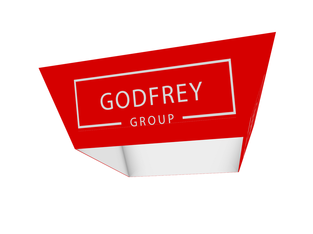 Tapered Square Hanging Sign, 16' x 6'h - Godfrey Group