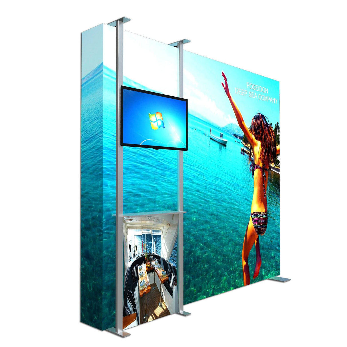 10' Pop Up With Monitor Mount - Godfrey Group