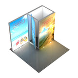 10' Backlit Display With Storage Closet - Godfrey Group