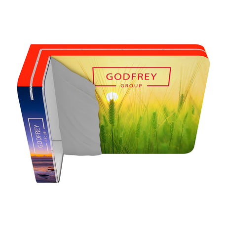 3D Deep Wall Trade Show Display With Storage Module