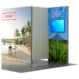 10x20 Light Box Exhibit With Storage Area