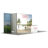 10x20 Light Box Exhibit With Storage Area