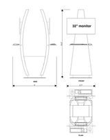 Dual Video/Demo Kiosk With 32" Monitors