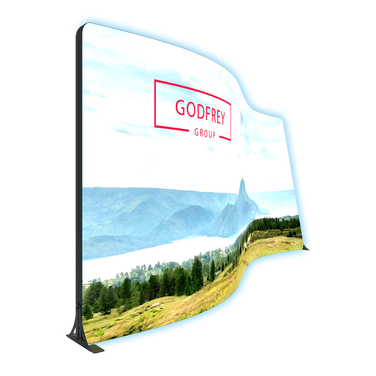 20' S Curved & Tapered Lightbox