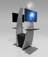 Dual Video/Demo Kiosk With 32" Monitors