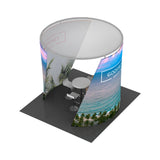 Conference wall with double sided graphic