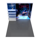 10' Backlit Shelf Display With Two Lightboxes - Godfrey Group
