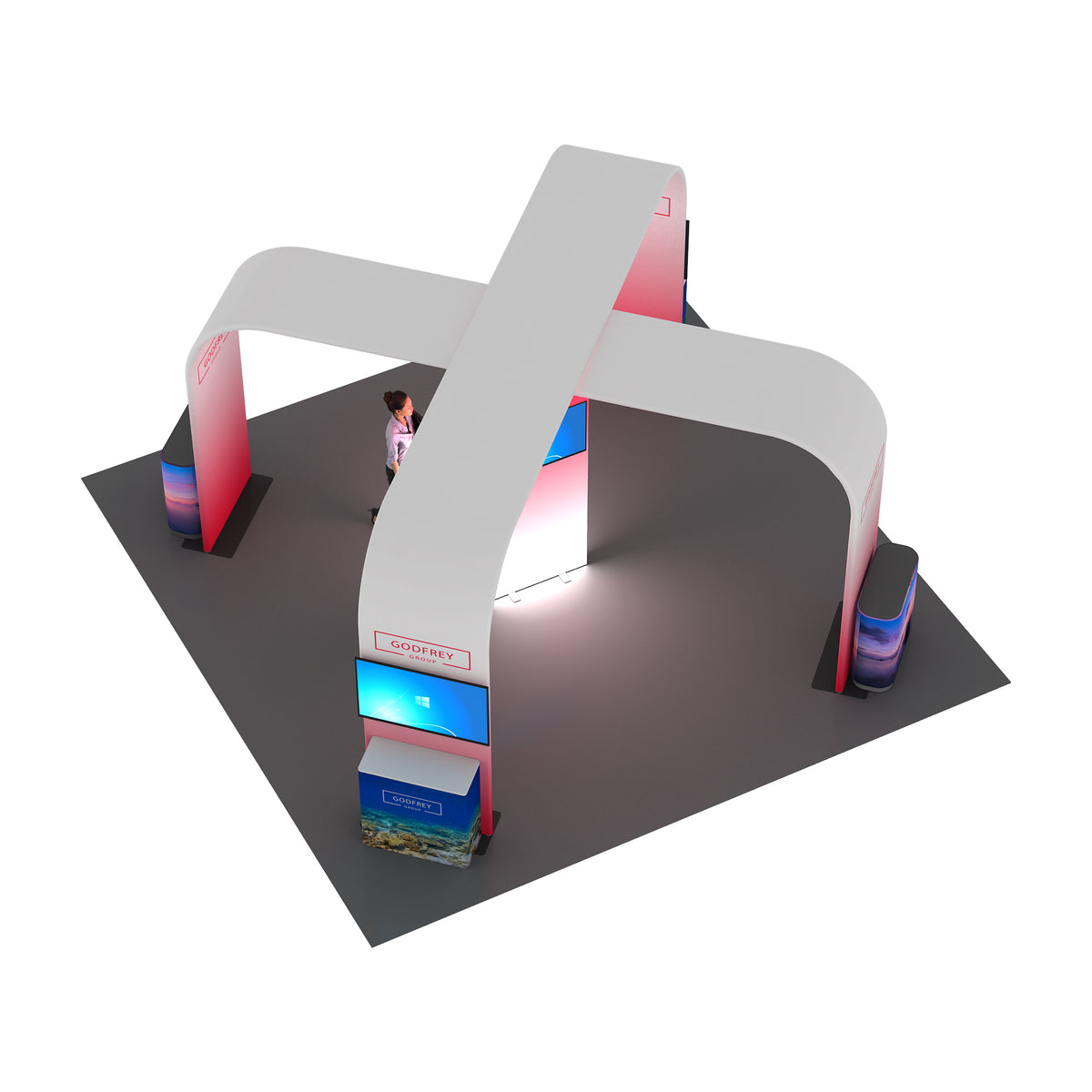20 x 20 Trade Show Display Exhibit Package 2