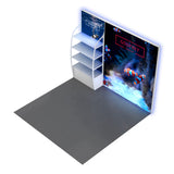 10' Backlit Shelf Display With Two Lightboxes - Godfrey Group