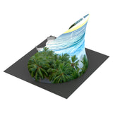 Curved wall with double or single sided graphic