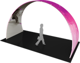 Arch with printed fabric graphics, approx. 20'w x 11'h