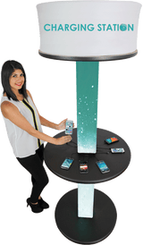 Charging Station Tower for Trade Shows
