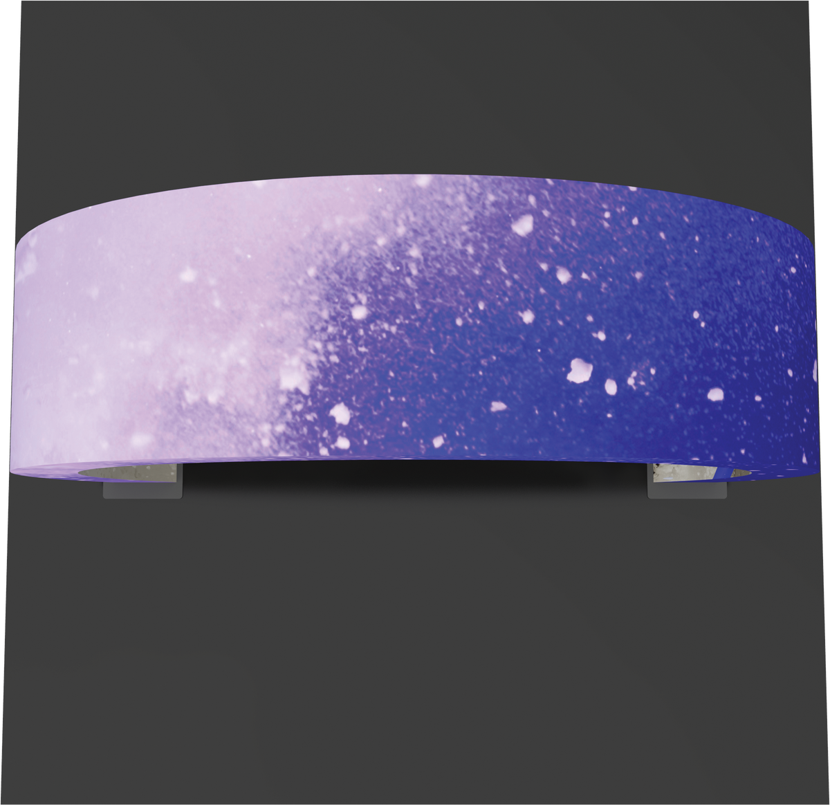 Arch with printed fabric graphics, 12.5'h x 24'w