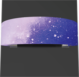 Arch with printed fabric graphics, 12.5'h x 24'w