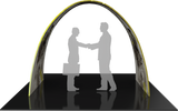 Arch with printed fabric graphics, 10'w x 7.5'h