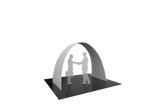 Arch with printed fabric graphics, 10'w x 7.5'h