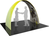 Arch with printed fabric graphics, 10'w x 7.5'h