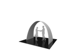 Arch with printed fabric graphics, 10'w x 7.5'h