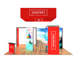 20 x 20 Backlit Exhibit Package With Meeting Space