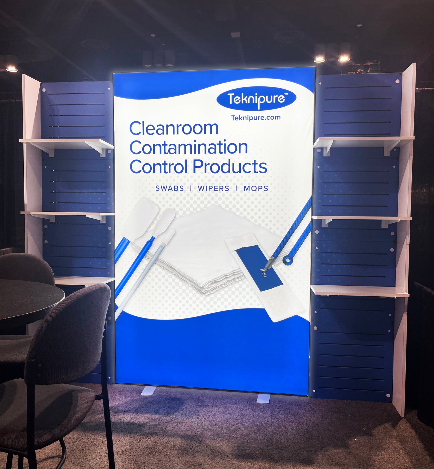 10' Display with Light Box and Slat Panels | Godfrey Group