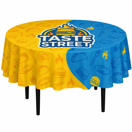 Round Fully Imprinted Table Throw (two sizes) - Godfrey Group