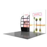 10' Backlit Shelf Display With Two Lightboxes - Godfrey Group