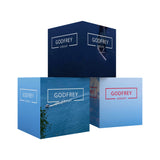 Cube with graphic