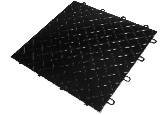 Interlocking Plastic Floor Tiles (Diamond and Coin Patterns)