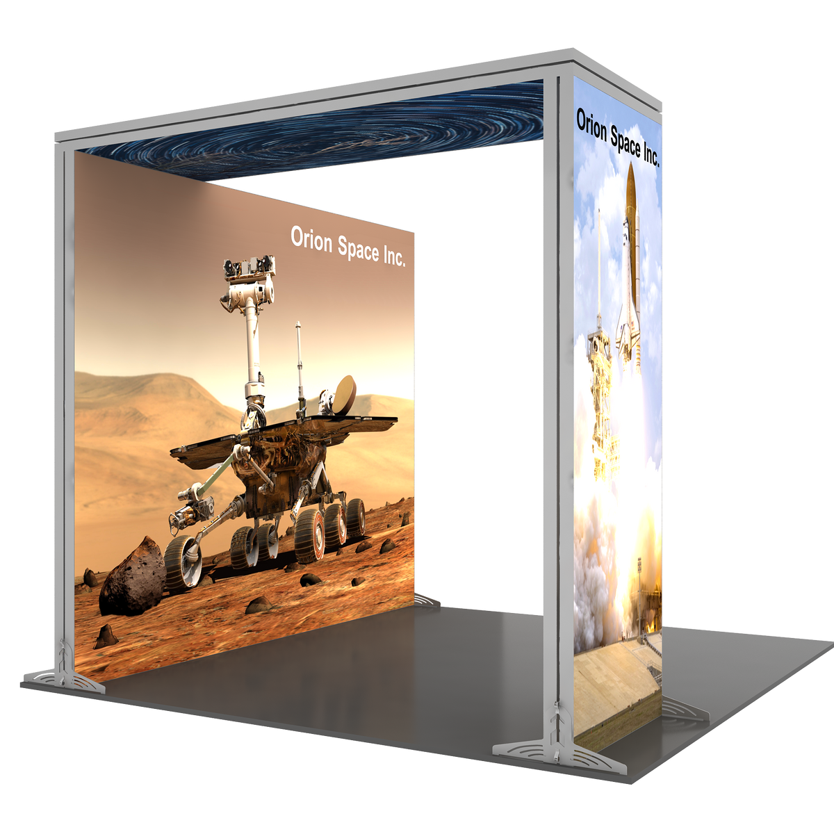 10' x 8' Light Box Module with Header | Godfrey Group